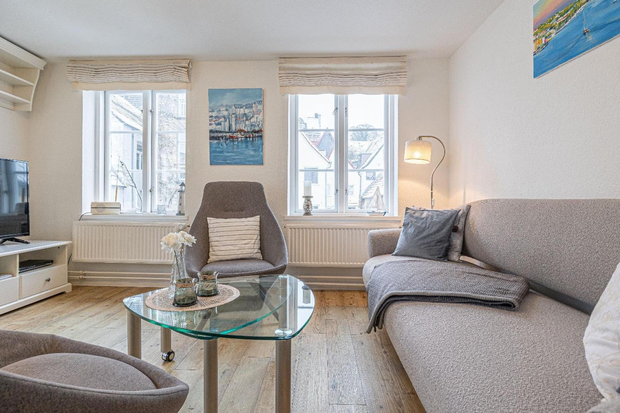 Fewo1846 - Hugo Eckener - Komfortable Maisonette-Wohnung Mit 2 Schlafzimmern Im Stadtzentrum Flensburgo Exterior foto